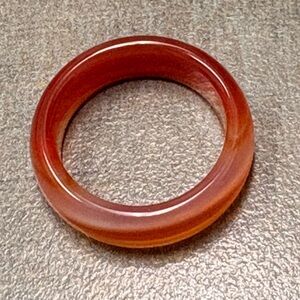 Carnelian Stone Ring Size 6